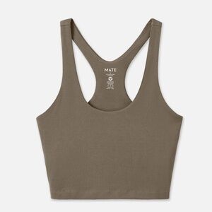 Mate the Label Racer Tank in Pebble